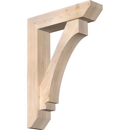Ekena Millwork Imperial Slat Smooth Bracket w/ Offset Brace, Douglas Fir, 7 1/2"W x 32"D x 44"H BKT0806X32X44IMP06SDF